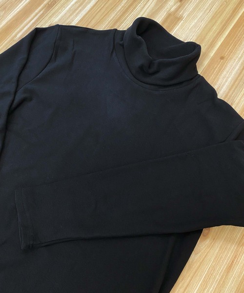 TopIsm（トップイズム）の「WARM WEAR ストレッチ入りタートルネックカットソー（Tシャツ/カットソー・メンズ・ホワイト/ブラック/チャコールグレー/ネイビー/カーキ・LL/L/M）」の14枚目の写真
