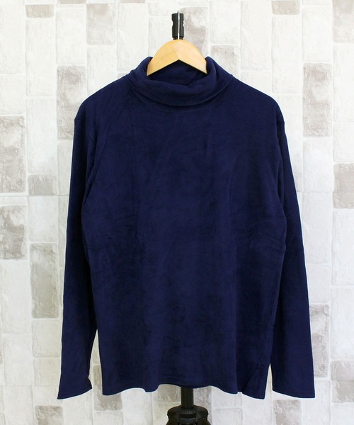 TopIsm（トップイズム）の「WARM WEAR ストレッチ入りタートルネックカットソー（Tシャツ/カットソー・メンズ・ホワイト/ブラック/チャコールグレー/ネイビー/カーキ・LL/L/M）」の17枚目の写真