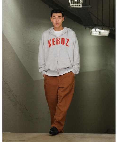 KEBOZ（ケボズ）の「UC SWEAT FULL ZIP HOODIE（パーカー・メンズ・ブラック/グレー/クリーム・M/L/2XL/XL）」の6枚目の写真