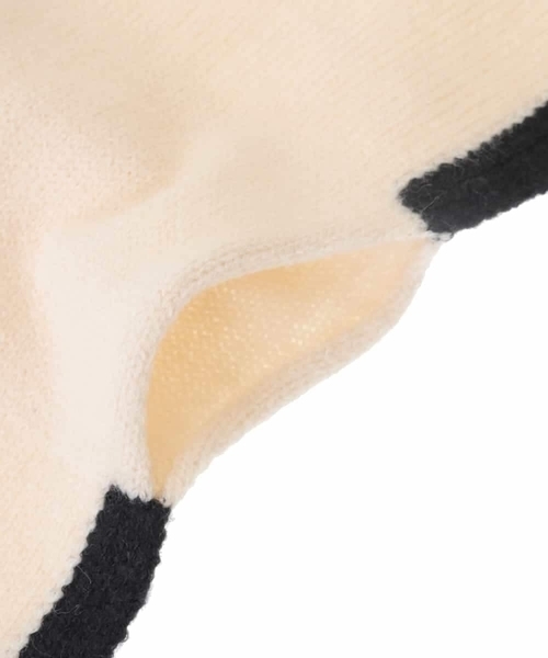 a.v.v（アーヴェヴェ）の「[KIDS]リボンデザインもこもこマフラー（ストール/ショール・キッズ・アイボリー/ダークインディゴブルー・120）」の19枚目の写真