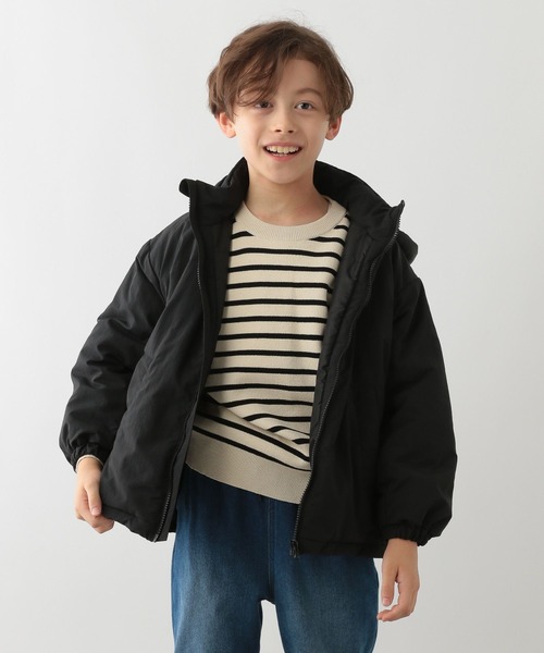 GLOBAL WORK Smile Seed Store（グローバルワーク スマイルシードストア）の「中綿フードブルゾン/キッズ/145460（ブルゾン・キッズ・ブラック/グリーン/ベージュ・140cm/110cm/150cm/130cm/120cm）」の7枚目の写真