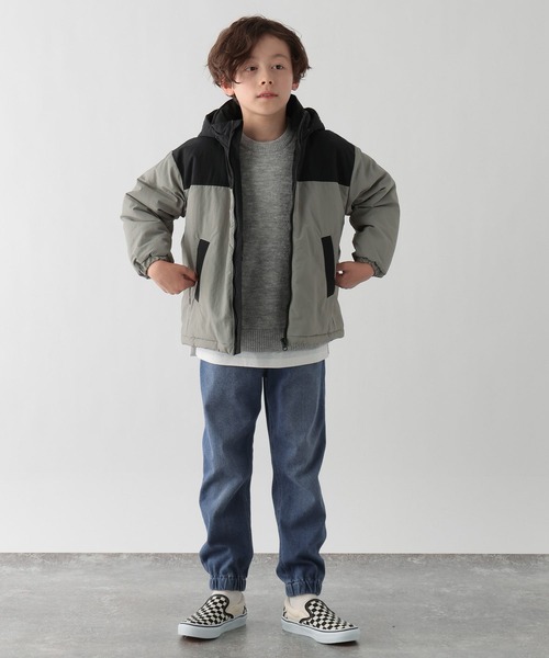GLOBAL WORK Smile Seed Store（グローバルワーク スマイルシードストア）の「中綿フードブルゾン/キッズ/145460（ブルゾン・キッズ・ブラック/グリーン/ベージュ・140cm/110cm/150cm/130cm/120cm）」の19枚目の写真