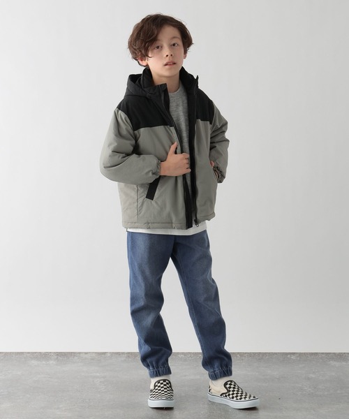 GLOBAL WORK Smile Seed Store（グローバルワーク スマイルシードストア）の「中綿フードブルゾン/キッズ/145460（ブルゾン・キッズ・ブラック/グリーン/ベージュ・140cm/110cm/150cm/130cm/120cm）」の20枚目の写真