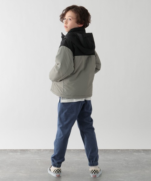 GLOBAL WORK Smile Seed Store（グローバルワーク スマイルシードストア）の「中綿フードブルゾン/キッズ/145460（ブルゾン・キッズ・ブラック/グリーン/ベージュ・140cm/110cm/150cm/130cm/120cm）」の22枚目の写真