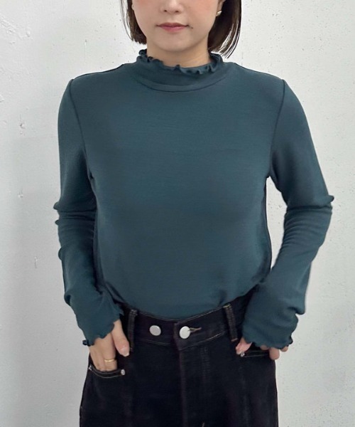 archives(アルシーヴ)の「アウトメローハイネックカットプルオーバー/(Tシャツ/カットソー・レディース・ワインレッド/ダークブルー/オフホワイト/ブラック・MEDIUM)」の5枚目の写真
