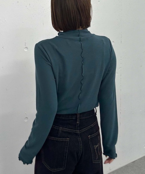 archives(アルシーヴ)の「アウトメローハイネックカットプルオーバー/(Tシャツ/カットソー・レディース・ワインレッド/ダークブルー/オフホワイト/ブラック・MEDIUM)」の7枚目の写真
