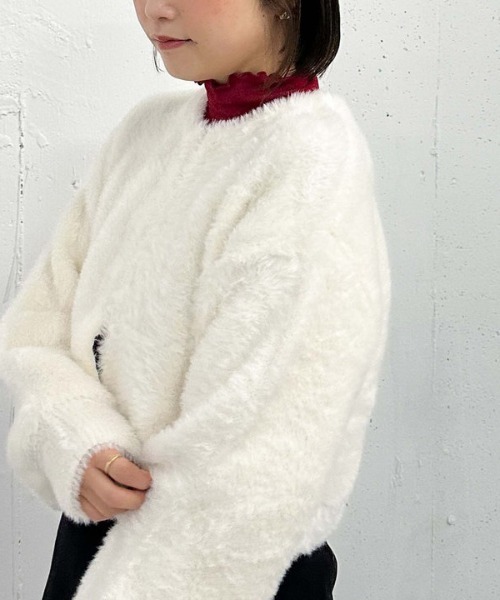 archives(アルシーヴ)の「アウトメローハイネックカットプルオーバー/(Tシャツ/カットソー・レディース・ワインレッド/ダークブルー/オフホワイト/ブラック・MEDIUM)」の12枚目の写真