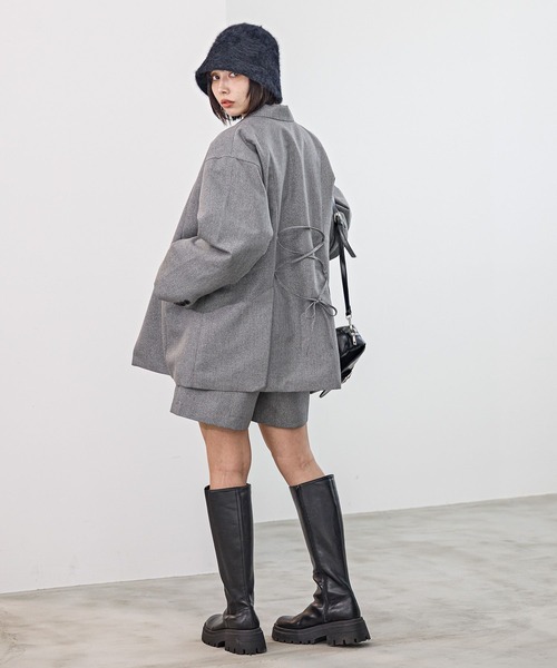 PAGEBOY（ページボーイ）の「<セットアップ対応>ハイウエストショートパンツ（その他パンツ・レディース・ブラック/グレー/オートミール・FREE）」の17枚目の写真