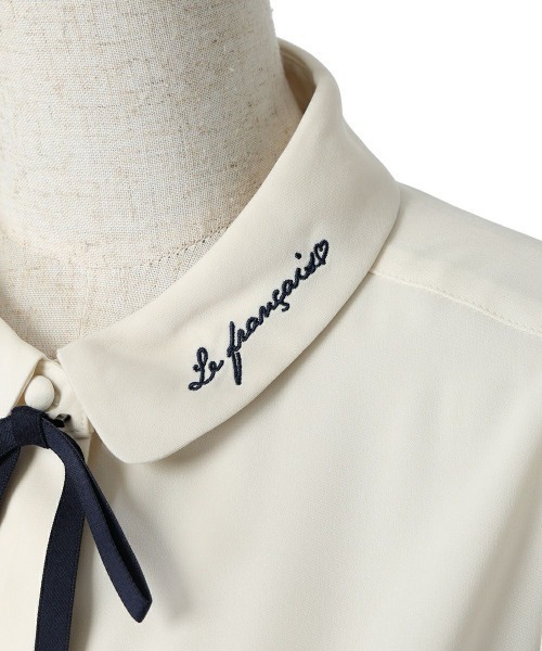 F i.n.t（フィント）の「リボンタイ付きロゴ刺繍衿長袖ブラウス/fint フィント（シャツ/ブラウス・レディース・オフホワイト/ライトベージュ・FREE）」の20枚目の写真