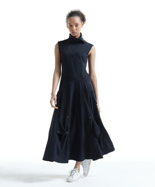 Y-3 2018AW ワイスリー レイヤードメッシュ 長袖ロングワンピース 黒 Y-3 2018AW ワイスリー レイヤードメッシュ 長袖ロングワンピース 黒 Y