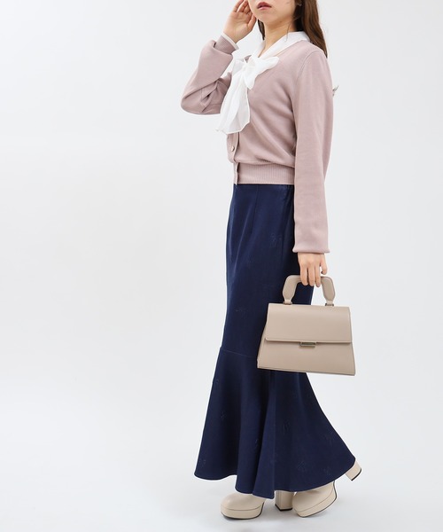 デニムライクリボン柄マーメイドスカート（スカート）｜ASTORIA ODIER（アストリアオディール）