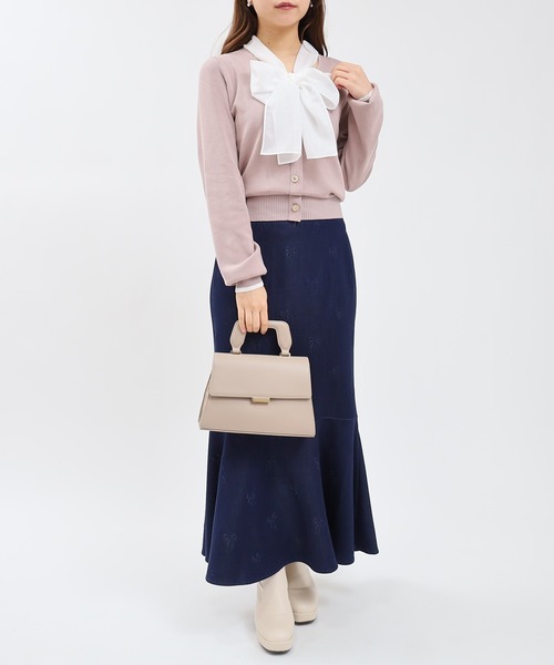 デニムライクリボン柄マーメイドスカート（スカート）｜ASTORIA ODIER（アストリアオディール）