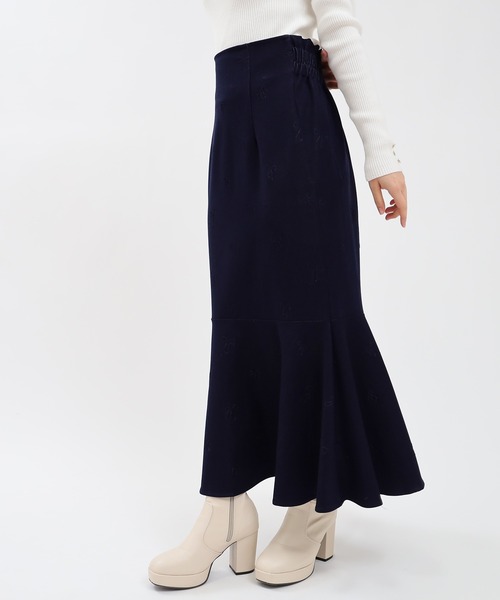 デニムライクリボン柄マーメイドスカート（スカート）｜ASTORIA ODIER（アストリアオディール）