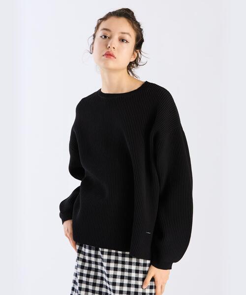 To b. by agnes b.（トゥービーバイアニエスベー）の「スポンジニットプルオーバー（ニット/セーター・レディース・ブラック・FREE）」の5枚目の写真