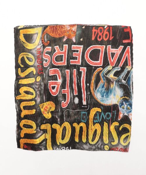 Desigual(デシグアル)の「REPRISE FELINERECTANGULAR 長方形スカーフ(ストール/ショール・レディース・ブラック・FREE)」の5枚目の写真