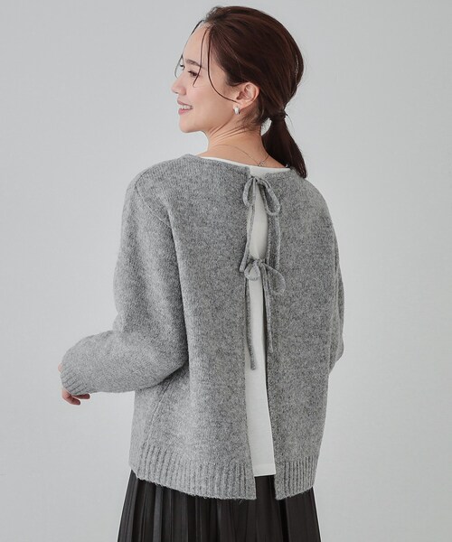 セール】【S-LL/前後2WAY】カジュアルでもフェミニンでも バックリボン