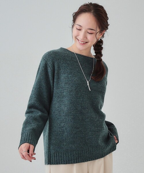 S-LL/前後2WAY】カジュアルでもフェミニンでも バックリボンニット+