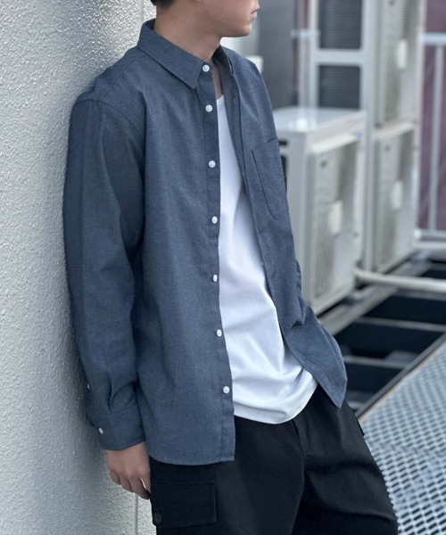 NAVY(ネイビー)の「【NAVY】チェックシャツ(シャツ/ブラウス・メンズ・ネイビー系/ホワイト系その他/グレー系その他/レッド系その他/ブラック系その他/ブルー系その他/ホワイト/チャコールグレー・M/XL/L)」の7枚目の写真