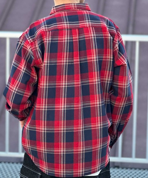 NAVY(ネイビー)の「【NAVY】チェックシャツ(シャツ/ブラウス・メンズ・ネイビー系/ホワイト系その他/グレー系その他/レッド系その他/ブラック系その他/ブルー系その他/ホワイト/チャコールグレー・M/XL/L)」の14枚目の写真