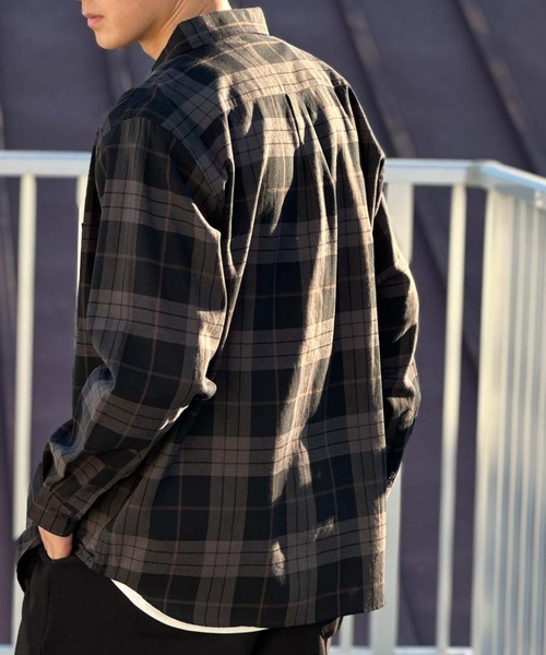 NAVY(ネイビー)の「【NAVY】チェックシャツ(シャツ/ブラウス・メンズ・ネイビー系/ホワイト系その他/グレー系その他/レッド系その他/ブラック系その他/ブルー系その他/ホワイト/チャコールグレー・M/XL/L)」の17枚目の写真