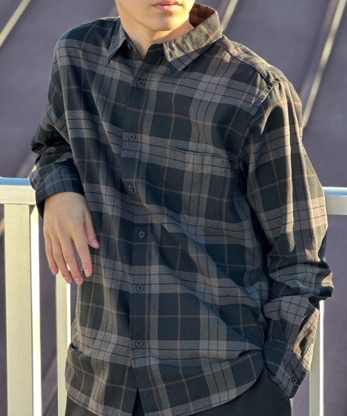 NAVY(ネイビー)の「【NAVY】チェックシャツ(シャツ/ブラウス・メンズ・ネイビー系/ホワイト系その他/グレー系その他/レッド系その他/ブラック系その他/ブルー系その他/ホワイト/チャコールグレー・M/XL/L)」の18枚目の写真