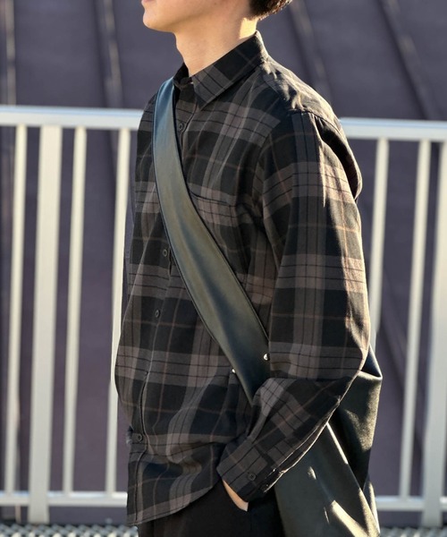 NAVY(ネイビー)の「【NAVY】チェックシャツ(シャツ/ブラウス・メンズ・ネイビー系/ホワイト系その他/グレー系その他/レッド系その他/ブラック系その他/ブルー系その他/ホワイト/チャコールグレー・M/XL/L)」の19枚目の写真
