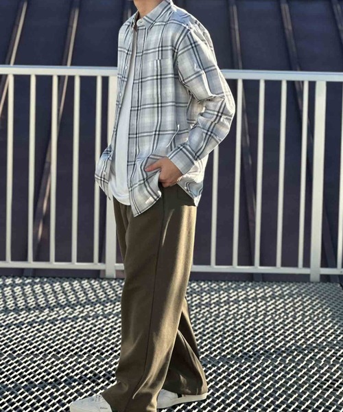 NAVY(ネイビー)の「【NAVY】チェックシャツ(シャツ/ブラウス・メンズ・ネイビー系/ホワイト系その他/グレー系その他/レッド系その他/ブラック系その他/ブルー系その他/ホワイト/チャコールグレー・M/XL/L)」の22枚目の写真