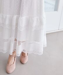 MAJESTIC LEGON | ティアードレースフリルスカート(スカート)