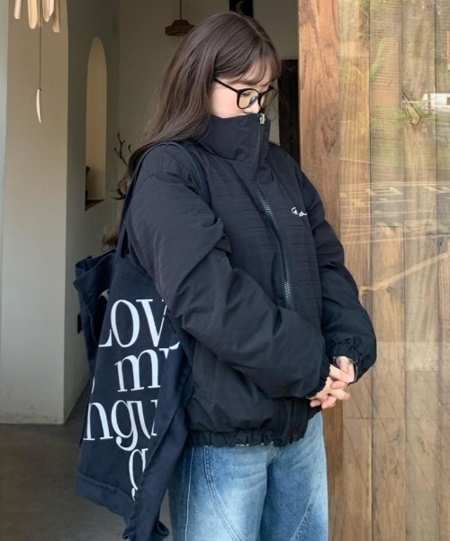 リバーシブルチェック柄ジャケット セール】リバーシブルチェック柄中綿ジャケット（その他アウター