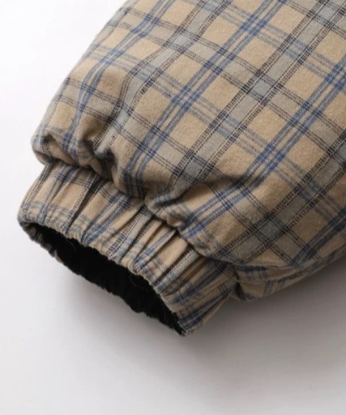 リバーシブルチェック柄ジャケット BURBERRY (バーバリー) リバーシブル チェック柄 フルジップ