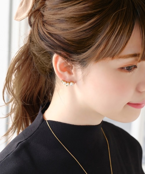 Phoebe(フィービィー)の「【累計販売 5000点突破!】リオデラパールイヤリング(イヤリング・レディース・ホワイト・FREE)」の3枚目の写真