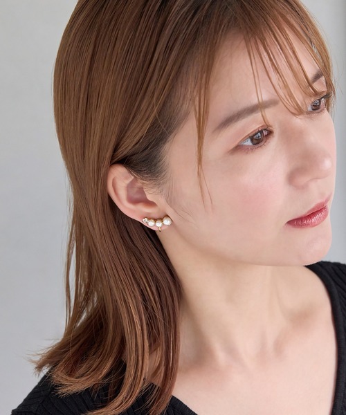 Phoebe(フィービィー)の「【累計販売 5000点突破!】リオデラパールイヤリング(イヤリング・レディース・ホワイト・FREE)」の7枚目の写真