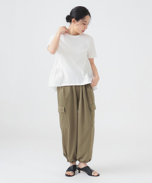 B:MING by BEAMS（ビーミングバイビームス）の「サイド ティアード プルオーバー（Tシャツ/カットソー・レディース・ライトブルー/オフホワイト/ブラック/ピンク・ONE SIZE）」の11枚目の写真