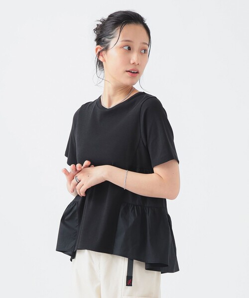 B:MING by BEAMS（ビーミングバイビームス）の「サイド ティアード プルオーバー（Tシャツ/カットソー・レディース・ライトブルー/オフホワイト/ブラック/ピンク・ONE SIZE）」の9枚目の写真