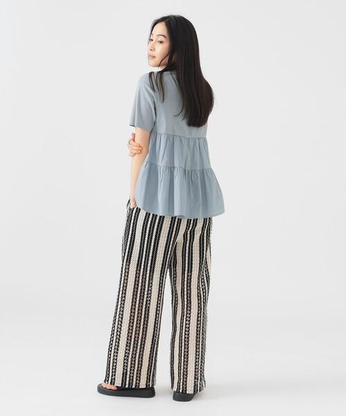 B:MING by BEAMS（ビーミングバイビームス）の「サイド ティアード プルオーバー（Tシャツ/カットソー・レディース・ライトブルー/オフホワイト/ブラック/ピンク・ONE SIZE）」の6枚目の写真