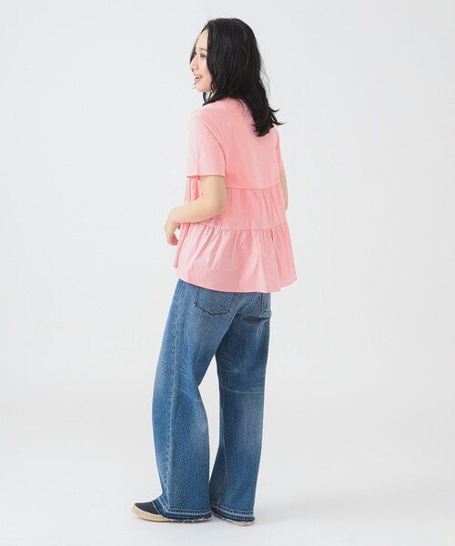 B:MING by BEAMS（ビーミングバイビームス）の「サイド ティアード プルオーバー（Tシャツ/カットソー・レディース・ライトブルー/オフホワイト/ブラック/ピンク・ONE SIZE）」の22枚目の写真