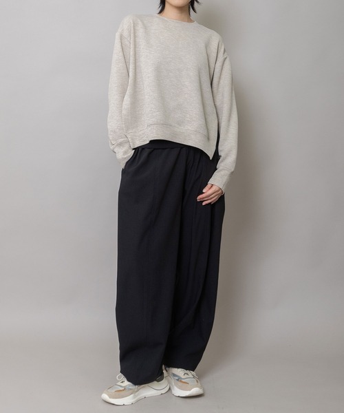 Munich（ミューニック）の「ダブルフェイスジャージプルオーバー（Tシャツ/カットソー・レディース・ブラック/ベージュ/キナリ・FREE）」の16枚目の写真