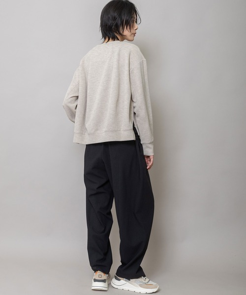 Munich（ミューニック）の「ダブルフェイスジャージプルオーバー（Tシャツ/カットソー・レディース・ブラック/ベージュ/キナリ・FREE）」の18枚目の写真