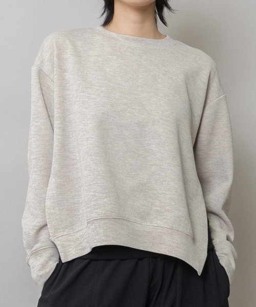 Munich（ミューニック）の「ダブルフェイスジャージプルオーバー（Tシャツ/カットソー・レディース・ブラック/ベージュ/キナリ・FREE）」の21枚目の写真