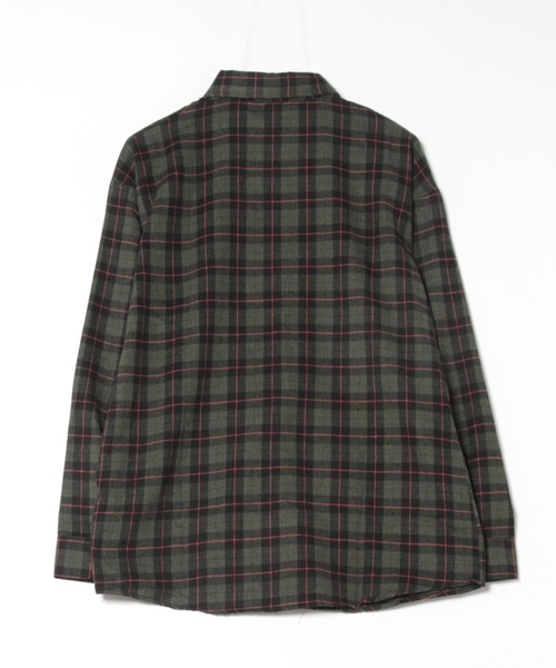 ViViDAY(ビビデー)の「ビッグシルエットチェック柄シャツ(シャツ/ブラウス・レディース・ダークグリーン・M)」の10枚目の写真