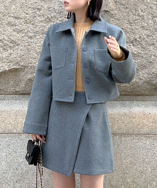 KOBE LETTUCE（コウベレタス）の「ダイバージャケット（その他アウター・レディース・チャコール/ブラック・M）」の2枚目の写真