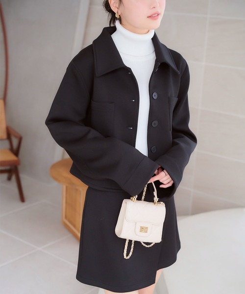 KOBE LETTUCE（コウベレタス）の「ダイバージャケット（その他アウター・レディース・チャコール/ブラック・M）」の3枚目の写真