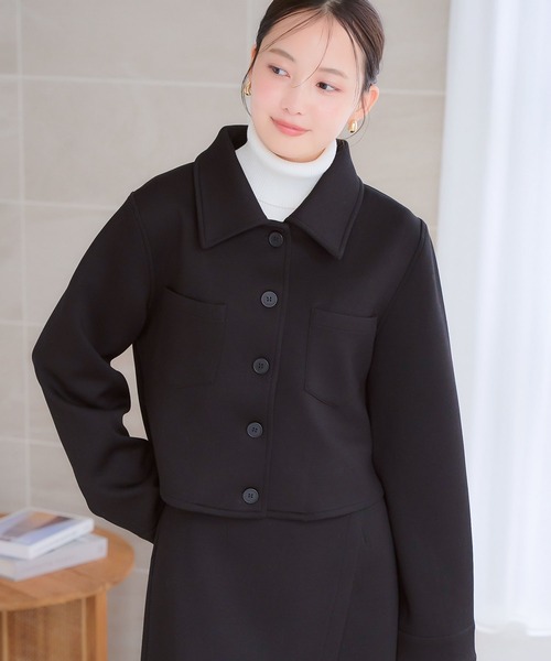 KOBE LETTUCE（コウベレタス）の「ダイバージャケット（その他アウター・レディース・チャコール/ブラック・M）」の4枚目の写真