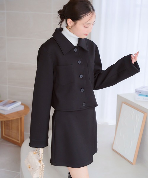 KOBE LETTUCE（コウベレタス）の「ダイバージャケット（その他アウター・レディース・チャコール/ブラック・M）」の5枚目の写真