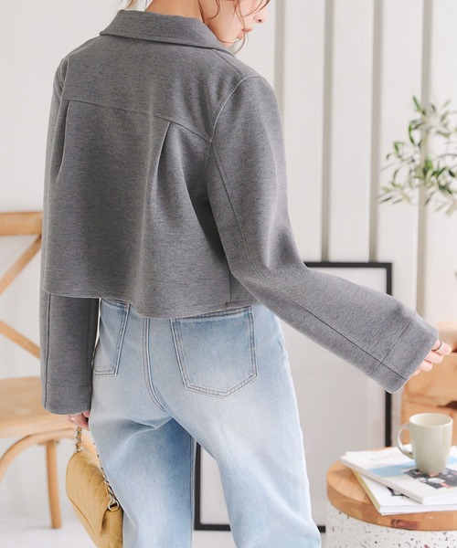 KOBE LETTUCE（コウベレタス）の「ダイバージャケット（その他アウター・レディース・チャコール/ブラック・M）」の8枚目の写真