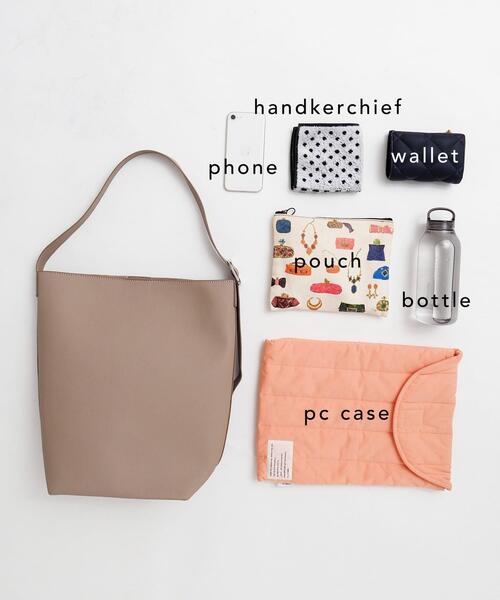 URBAN RESEARCH Sonny Label（アーバンリサーチサニーレーベル）の「ワンハンドルバケツショルダーバッグ（ショルダーバッグ・レディース・ブラック/アイボリー/ベージュ・ONE）」の21枚目の写真