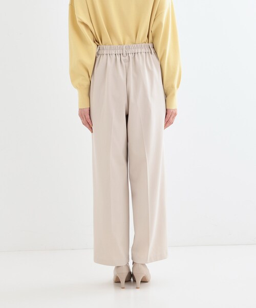 DRESKIP（ドレスキップ）の「【洗える/S-LL】脚のラインを拾いにくい センタープレス タックワイドパンツ（その他パンツ・レディース・グレー/ブラック/ライトベージュ・01/02/03/04）」の15枚目の写真
