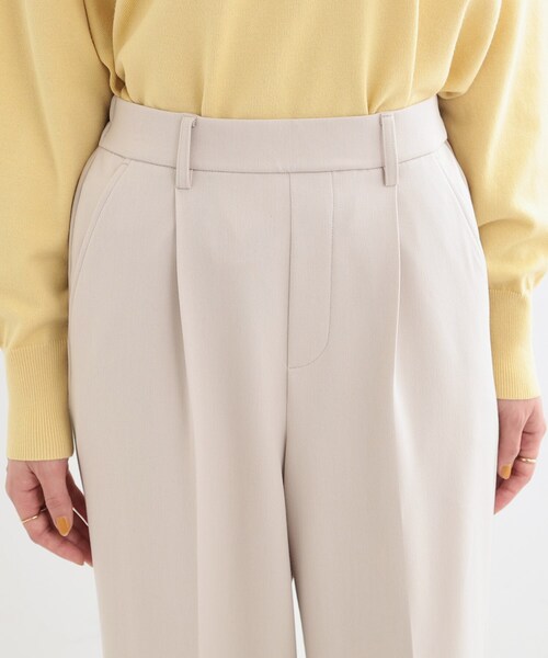 DRESKIP（ドレスキップ）の「【洗える/S-LL】脚のラインを拾いにくい センタープレス タックワイドパンツ（その他パンツ・レディース・グレー/ブラック/ライトベージュ・01/02/03/04）」の16枚目の写真