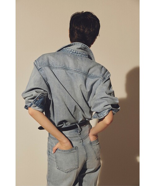 uncrave(アンクレイヴ)の「THE SISTER デニムパンツ【upper hights × uncrave】(デニムパンツ・レディース・サックスブルー系・22/24/23)」の6枚目の写真
