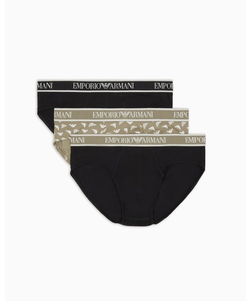 Emporio Armani 3 Pack of Core Logo ボクサーパンツ Emporio Armani 3 Pack of Core Logo ボクサーパンツ (EMPORIO